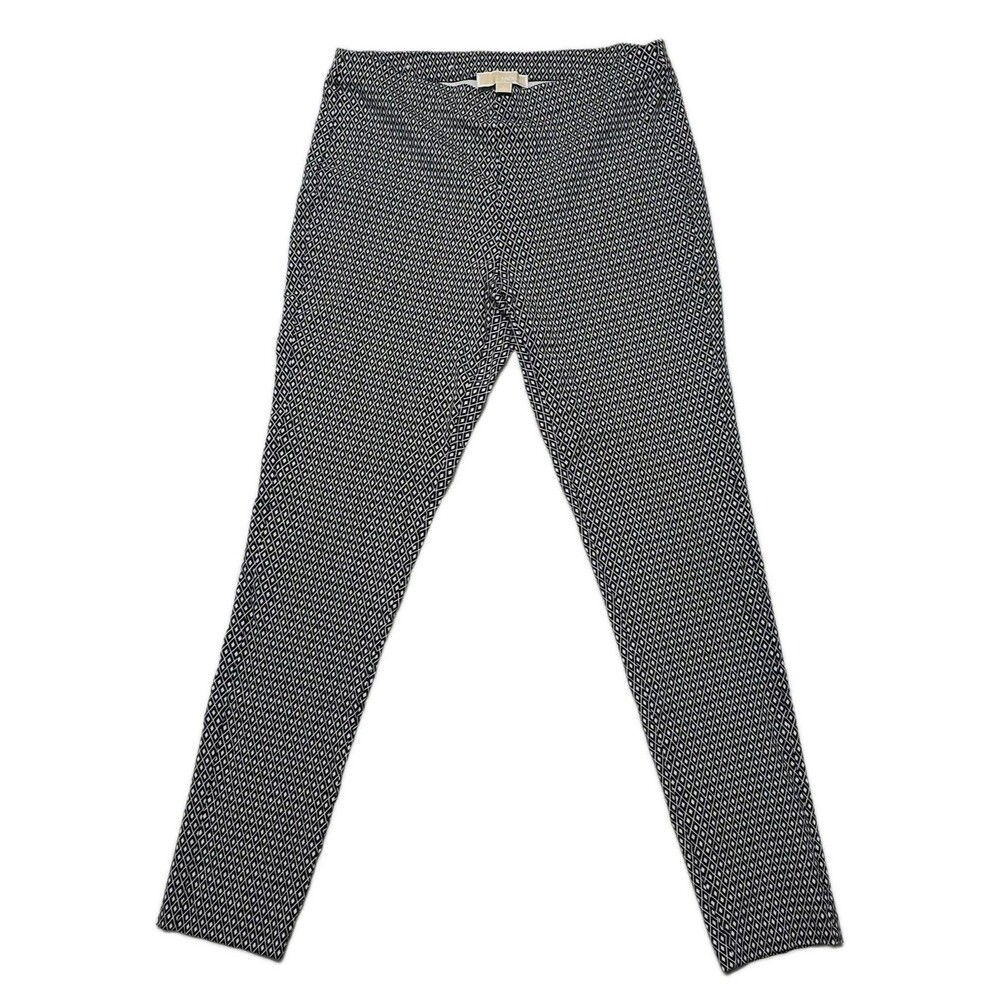 Michael Kors Women's Large Leggings Pull-on Skinny Stretch Diamond Print Pants